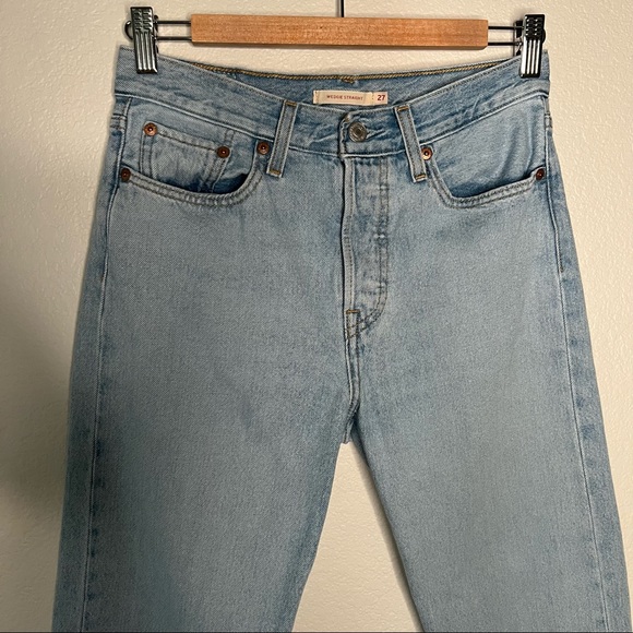 Levi’s Wedgie Straight button fly jeans size 27 - Picture 4 of 11